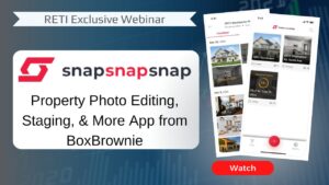 SnapSnapSnap Property Photo Editing App RETI Webinar YouiTube Thumbnail Image